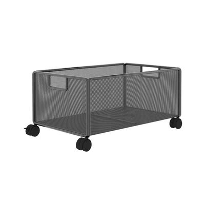 桌下书架书本收纳架箱可移动书包放置神器办公室桌边小推车置物架