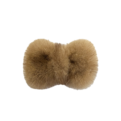 真水貂毛蝴蝶结发夹边夹可爱发卡