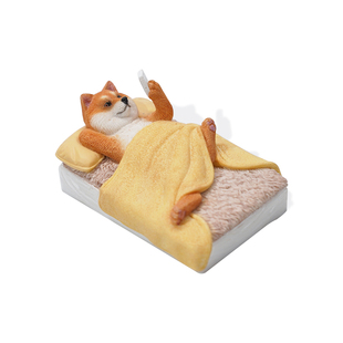 现货JXK官方正品 small 单身狗10.0柴犬模型可爱治愈系摆件送礼物