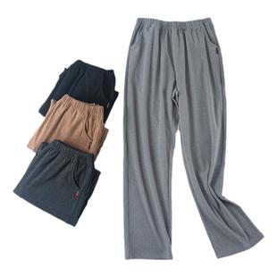 男士睡裤双面德绒磨毛秋裤加绒加厚自发热直筒休闲裤加大保暖裤