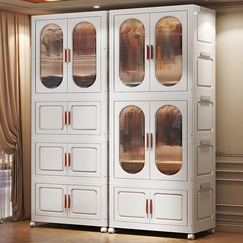 儿童衣柜家用卧室收纳柜婴儿衣物宝宝小衣橱出租屋可折叠简易衣柜