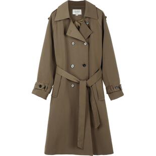 重磅肌理感风衣外套女春秋加厚款英伦风气质宽松显瘦休闲长款大衣