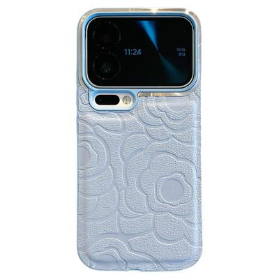 拓岚 适用小米17promax新款手机壳小香风皮质压印山茶花朵MI17pro浮雕立体xiaomi15ultra/14/13pro防摔全包女