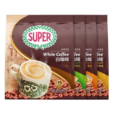 【旗舰店】SUPER进口白咖啡4袋装