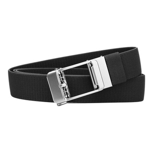 古格缇男士腰带 弹力无孔自动扣针扣尼龙编织皮带 户外休闲裤腰带