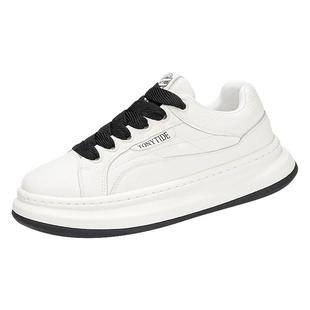 欧洲站男鞋2025新款冬季潮牌高级感运动休闲小白板鞋增高百搭潮鞋