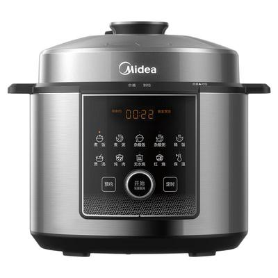 美的112kpa无涂层不锈钢电压力锅