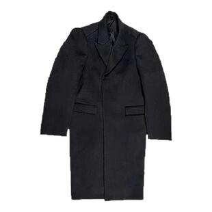 清仓 GRAILZ LEARL秋长款羊毛廓形垫肩纽扣过膝大衣 vibe风男风衣