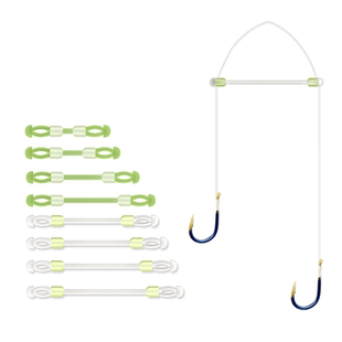 子线分叉器硅胶分线器双钩定距太空豆防缠分离器防缠绕钓鱼小配件