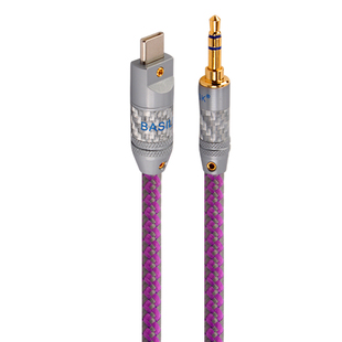 毒蜥 单晶铜镀银typec转3.5mm音频线tpc连接线aux耳机线转接头