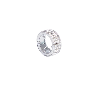 超明星同款发扣女2025新款金属编发夹水钻圆形触角边夹小发夹头饰