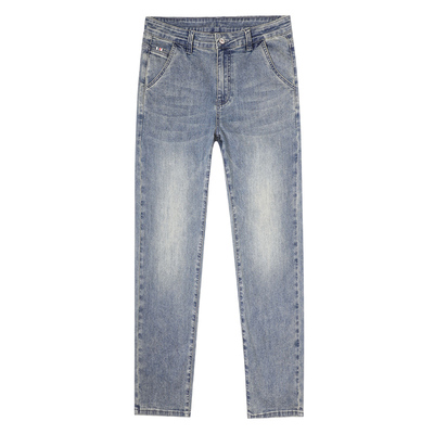 班尼路秋季厚款直筒宽松牛仔裤男