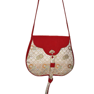 新中式国风货郎包马面裙古风汉服配饰包包百搭单肩斜跨布包翻盖包