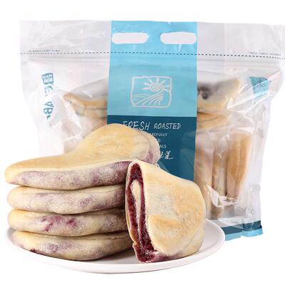 紫薯芋泥饼孕妇零食控糖早餐面包