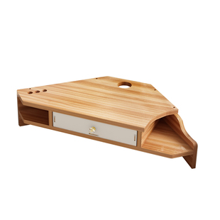 转角电脑增高架办公室台式显示器垫高三角工位拐角桌面收纳置物架