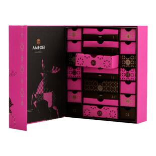 意大利进口Amedei娅曼蒂圣诞节倒数日历型盲盒黑巧克力礼盒送礼