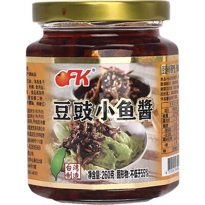 OFK台湾进口豆豉小鱼酱拌面酱
