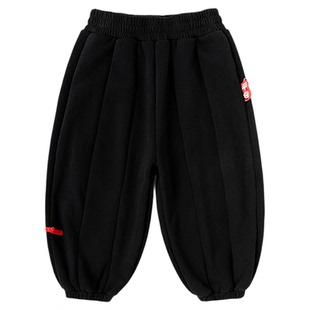 嘟嘟家儿童裤子红色宝宝拜年服衣服男童女童冬季新年长裤婴儿童装