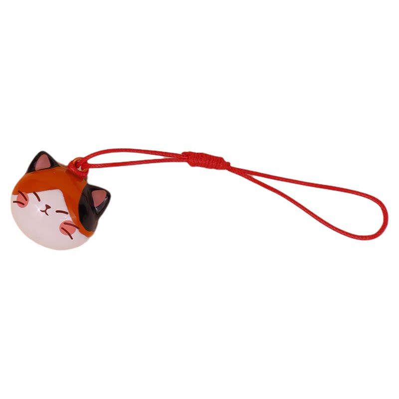 水音铃铛挂件可爱卡通猫猫头原创设计钥匙扣手机背包饰品生日礼物