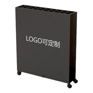 高档雨伞收纳架商用雨伞架酒店大堂公司放伞置物架伞桶大容量logo