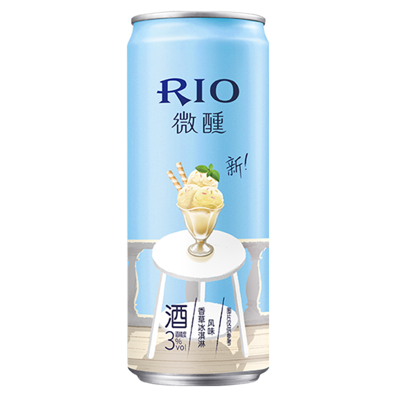 锐澳RIO鸡尾酒微醺清爽小美好乳酸菌3度气泡强爽果酒低度新品限定