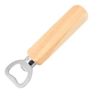 木柄不锈钢啤酒开瓶器创意饮料瓶起子实木开啤酒神器启瓶器起盖器