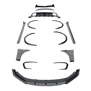 适用于保时捷macan改装cmst前后唇尾翼轮眉14-21碳纤维小包围