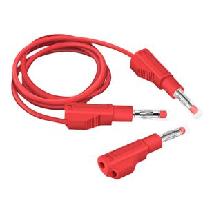 4mm带护套香蕉插头线测试线枪式安全护套型导线可叠续插伸缩