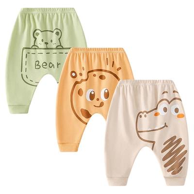 1-3条 婴儿裤子2025新款春秋款宝宝大PP裤小童卫裤外出纯棉休闲裤