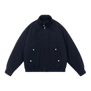 美式复古夹克冬装厚外套男2025新款立领加厚休闲短款棉服冬季男生