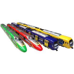 铠威加长合金地铁仿真模型城市轻轨高铁和谐号复兴号动车儿童玩具