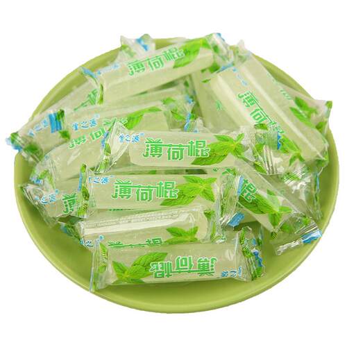四川薄荷糖老式薄荷棍500g条装硬糖清凉糖传统手工儿时散装糖果