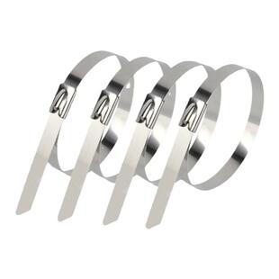 304不锈钢扎带自锁收紧室外耐高温船用捆绑金属钢条扎丝4.6/7.9MM