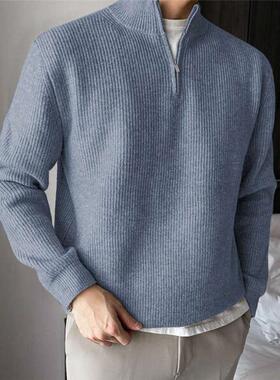 Q 71460 Semi Zip Knit Sweater 半拉链针织衫 亚马逊欧美跨境外