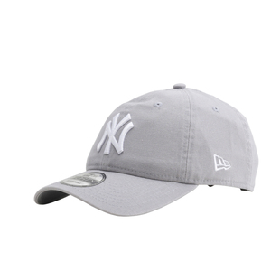 韩国代购NEWERA纽亦华复古帆布风格940软顶大标NY纽约扬基白灰色