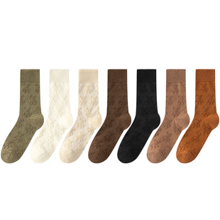 袜子女秋冬季中筒袜毛毛加绒厚毛圈保暖地板长袜配鲨鱼裤潮网红款