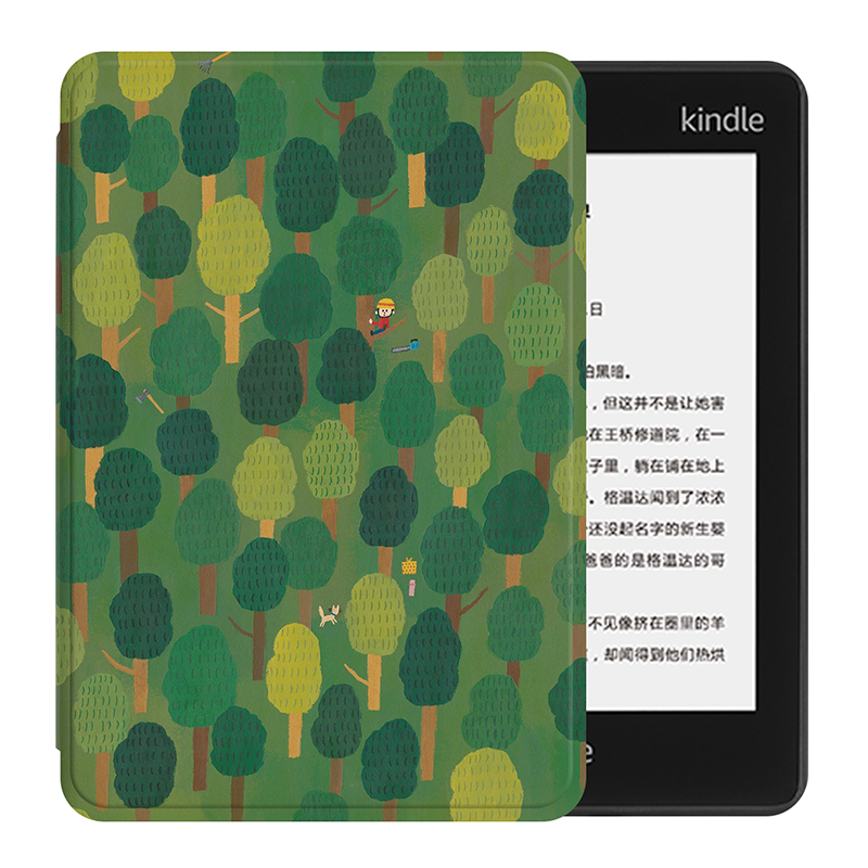丛林保护套kindle绿色清新