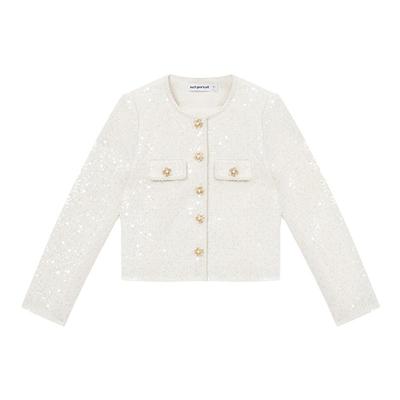 self-portrait长袖口袋上衣