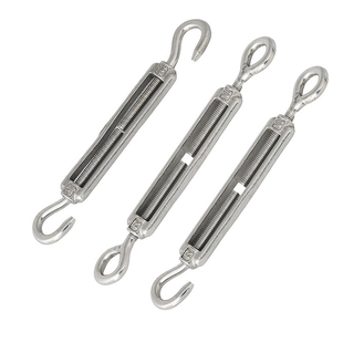 304不锈钢花篮螺丝紧线器钢丝绳拉紧器紧线紧绳收紧拉线花兰螺栓