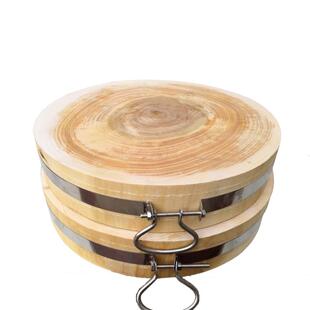 柳木菜墩菜板实木整木圆形家用砧板加厚肉墩防霉案板剁肉菜墩子