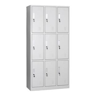 成都钢制十八门员工更衣柜存包柜18门宿舍铁皮储物柜子带锁浴室柜