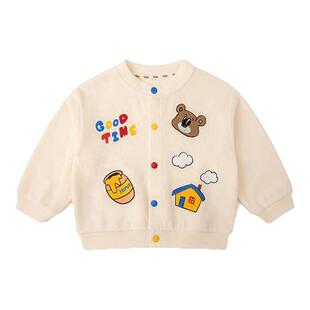 嘟嘟家男童外套春装儿童开衫卡通男宝外衣女宝上衣小童长袖春秋款