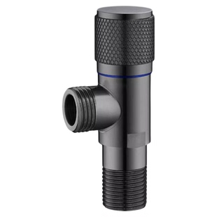 全铜球阀大流量角阀球芯家用燃气热水器专用冷热水4分开关三角阀