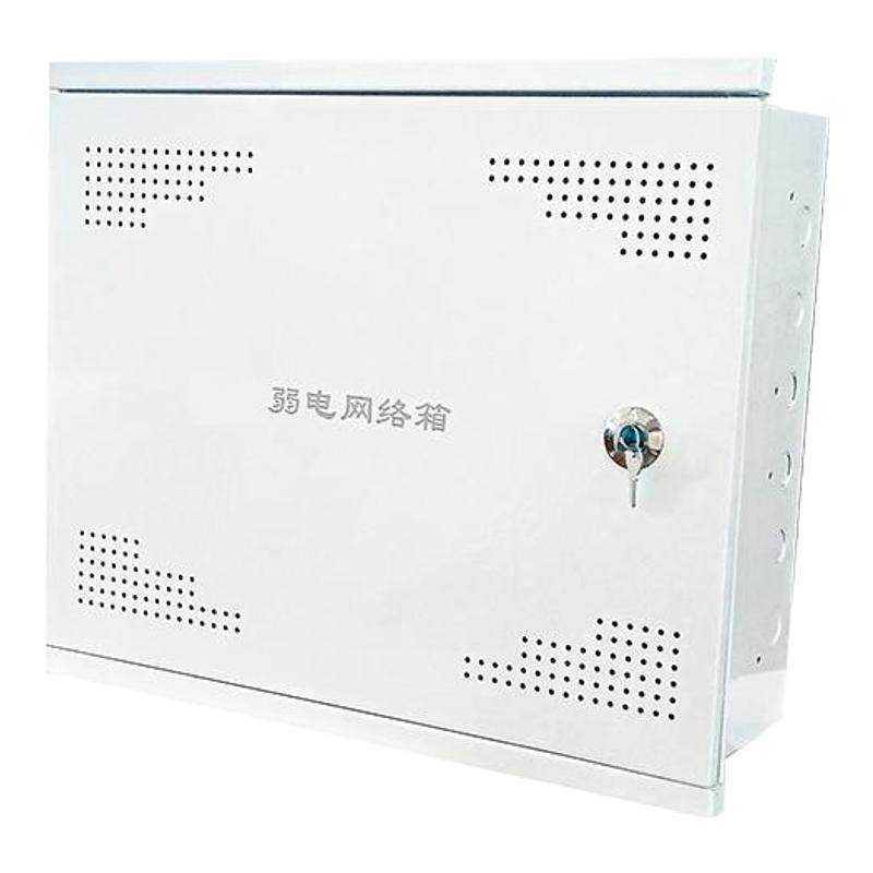 家用暗装光纤多媒体信息箱 弱电箱大号装饰入户集线箱500x400带锁