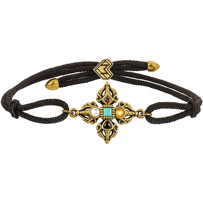 周大福独白复古黄金吊坠