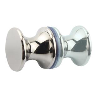 304不锈钢拉手圆形单孔小拉手淋浴房移门拉手浴室卫生玻璃门把手