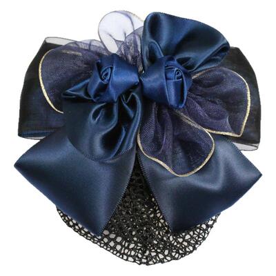 银行紫色防滑职业头花