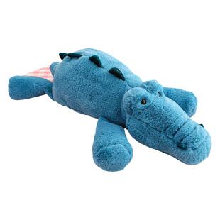 正版吾卢拉动物趴姿抱枕男生款娃娃床上玩偶浣熊鳄鱼毛绒玩具恐龙