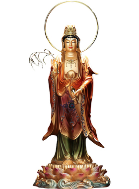【佛友都在请】南海观世音站莲像