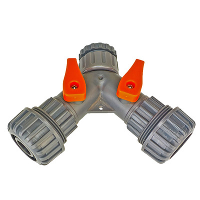 德漪三通分水器带开关阀门